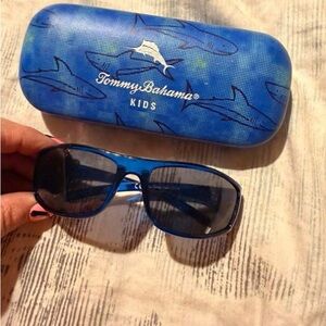 Tommy Bahama Kids Blue Frames with Shark-Print Case
